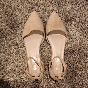 Miss KG Beige Pointed Flats